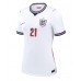 Anglicko Eberechi Eze #21 Domáci Ženy futbalový dres MS 2026 Krátky Rukáv